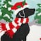 Glitzhome&#xAE; Hooked Christmas Dog &#x26; Cat Throw Pillow Set